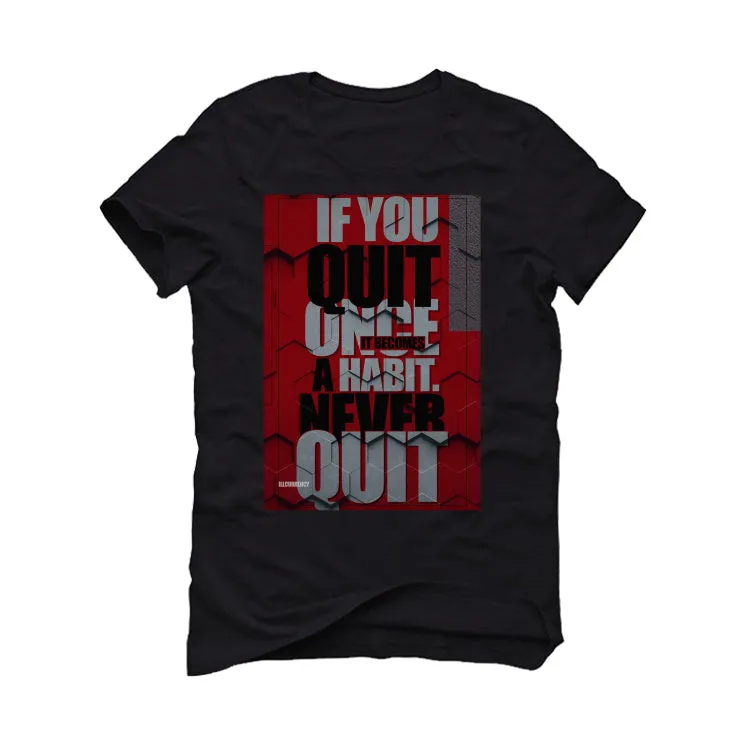 Air Jordan 2 "Chicago" Black T-Shirt (NEVER QUIT)