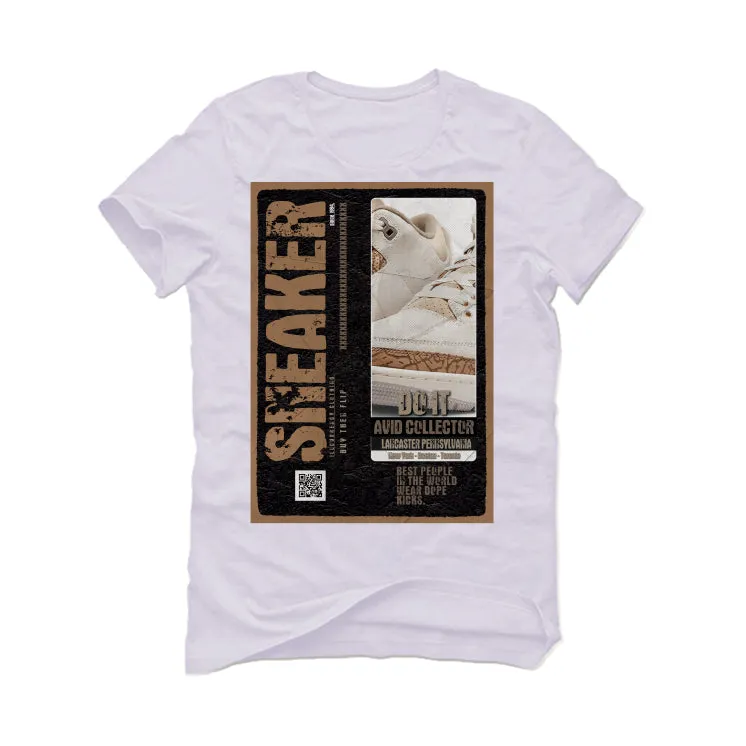 Air Jordan 3 "Palomino" White T-Shirt (SNEAKERS COLLECTOR)