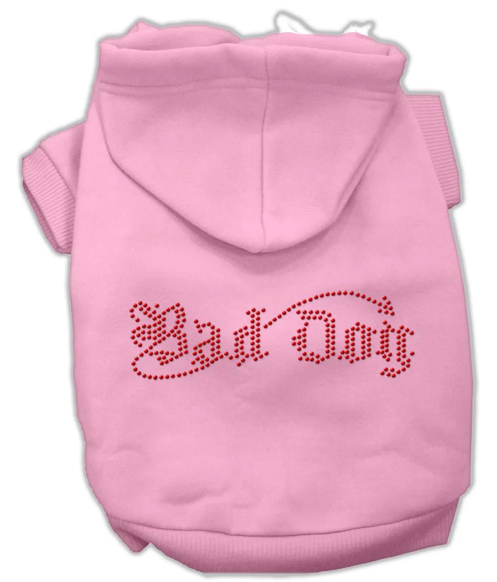 Bad Dog Rhinestone Hoodies Pink XXXL(20)