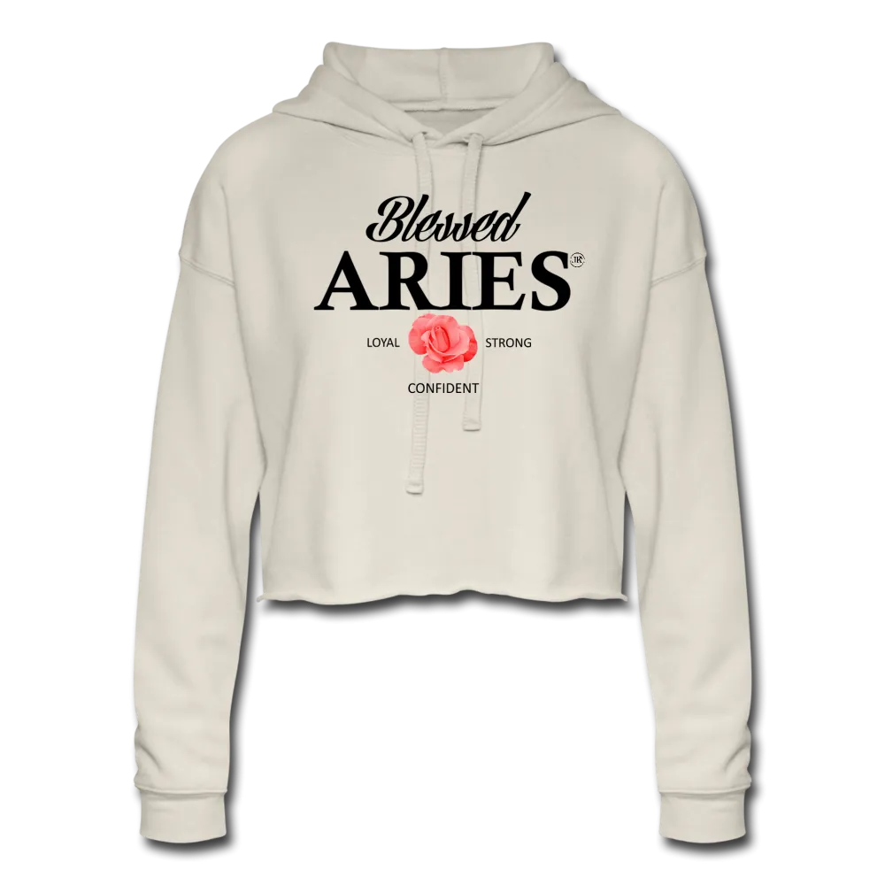 Blessed Aries Women's Cropped Hoodie