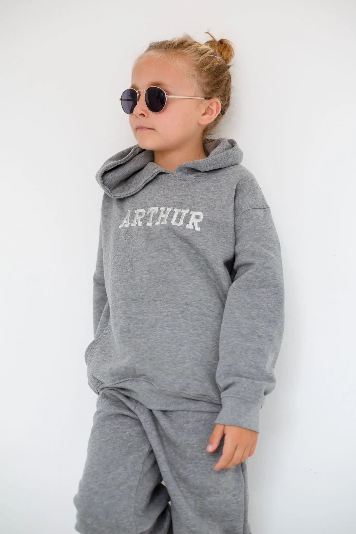 Boys Grey Hooded Tracksuit