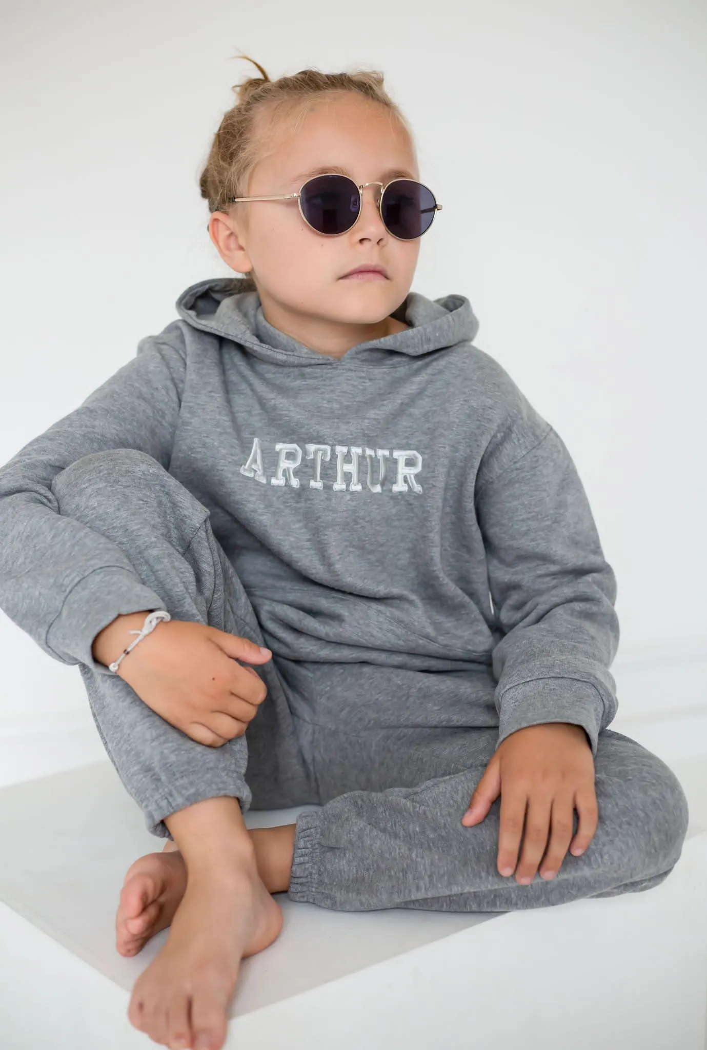 Boys Grey Hooded Tracksuit