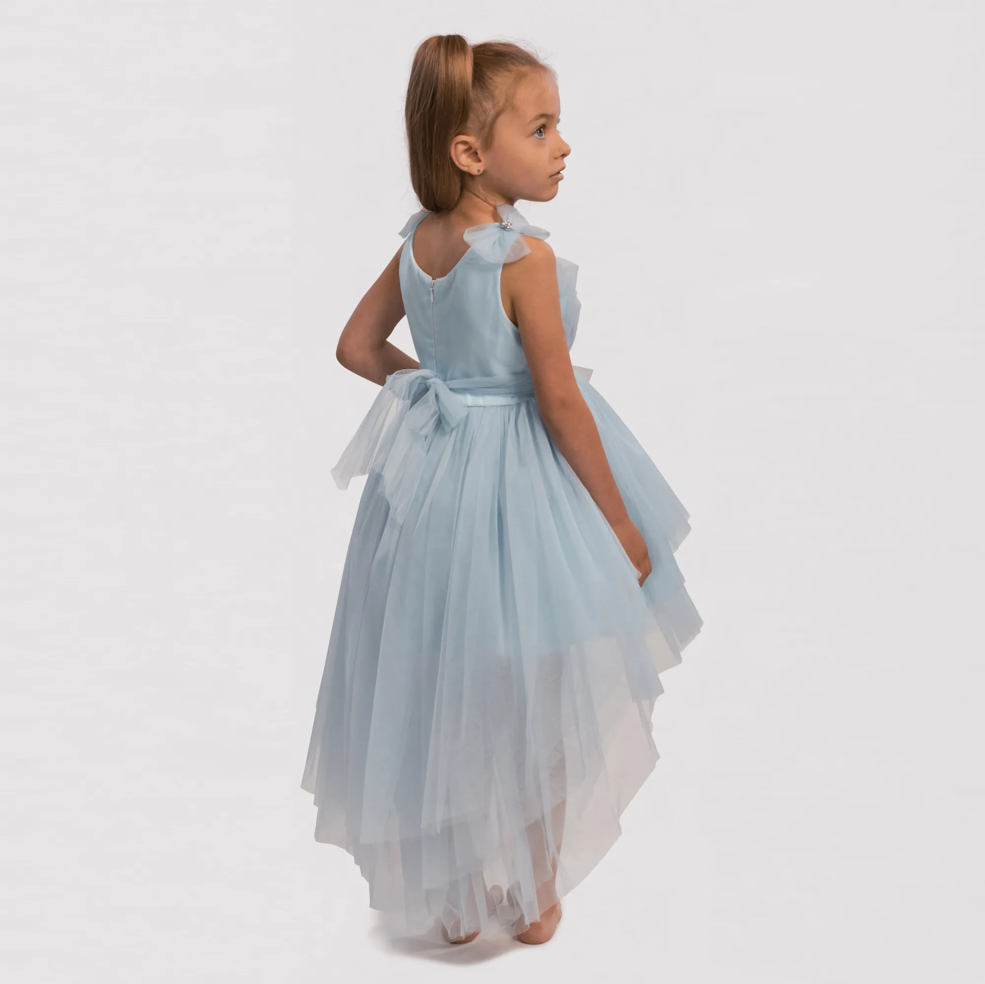 Brianna Blue Girls Formal Dress