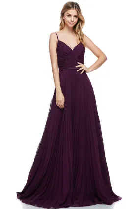 Bridesmaid Formal Prom Dress V neck