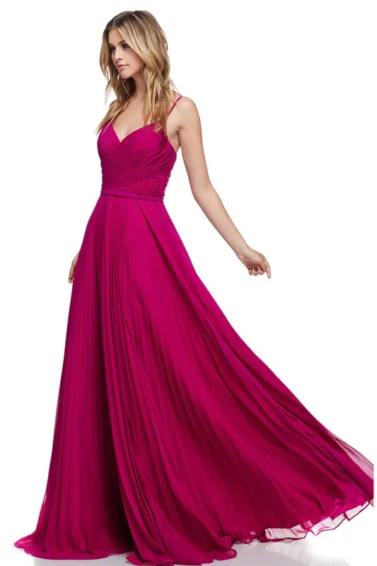 Bridesmaid Formal Prom Dress V neck