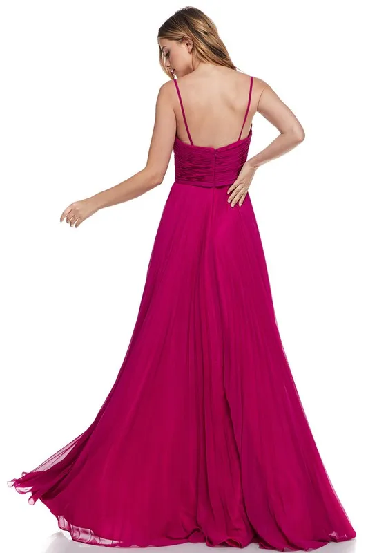 Bridesmaid Formal Prom Dress V neck