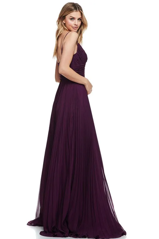 Bridesmaid Formal Prom Dress V neck