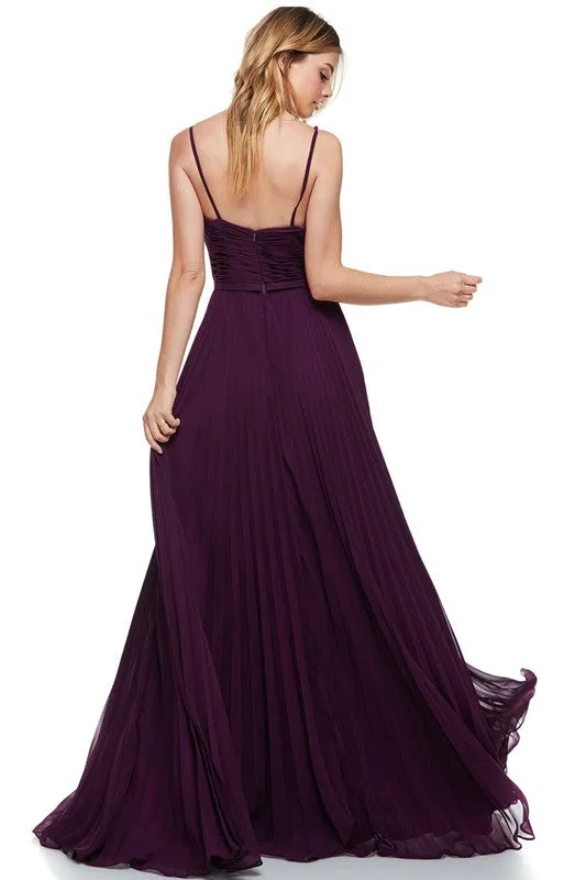 Bridesmaid Formal Prom Dress V neck