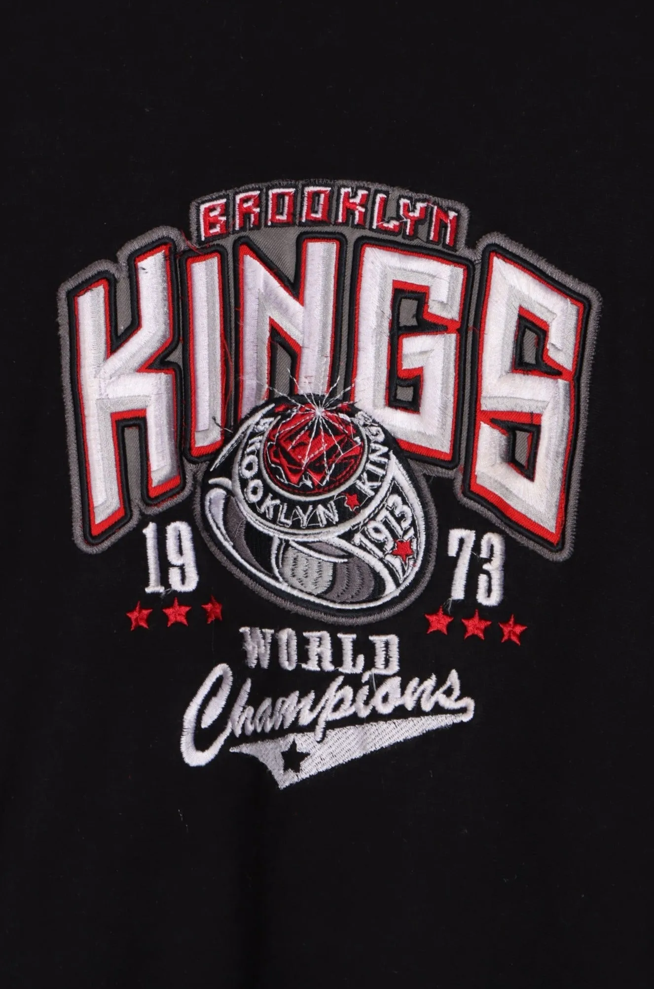 Brooklyn Kings Champions Ring 90s Embroidered Sweatshirt (L)