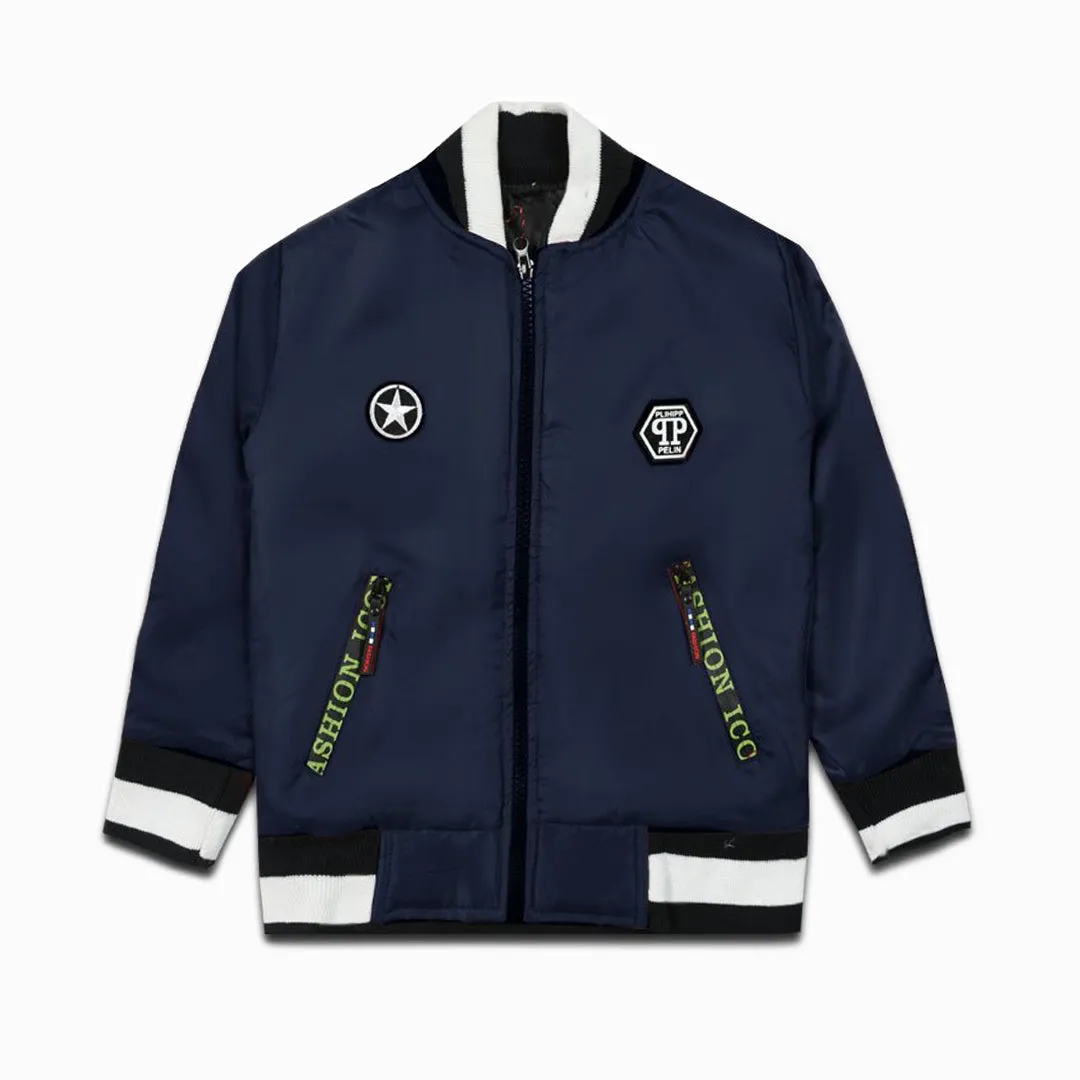 C1082 PUBG Fashin Blue Star Jacket