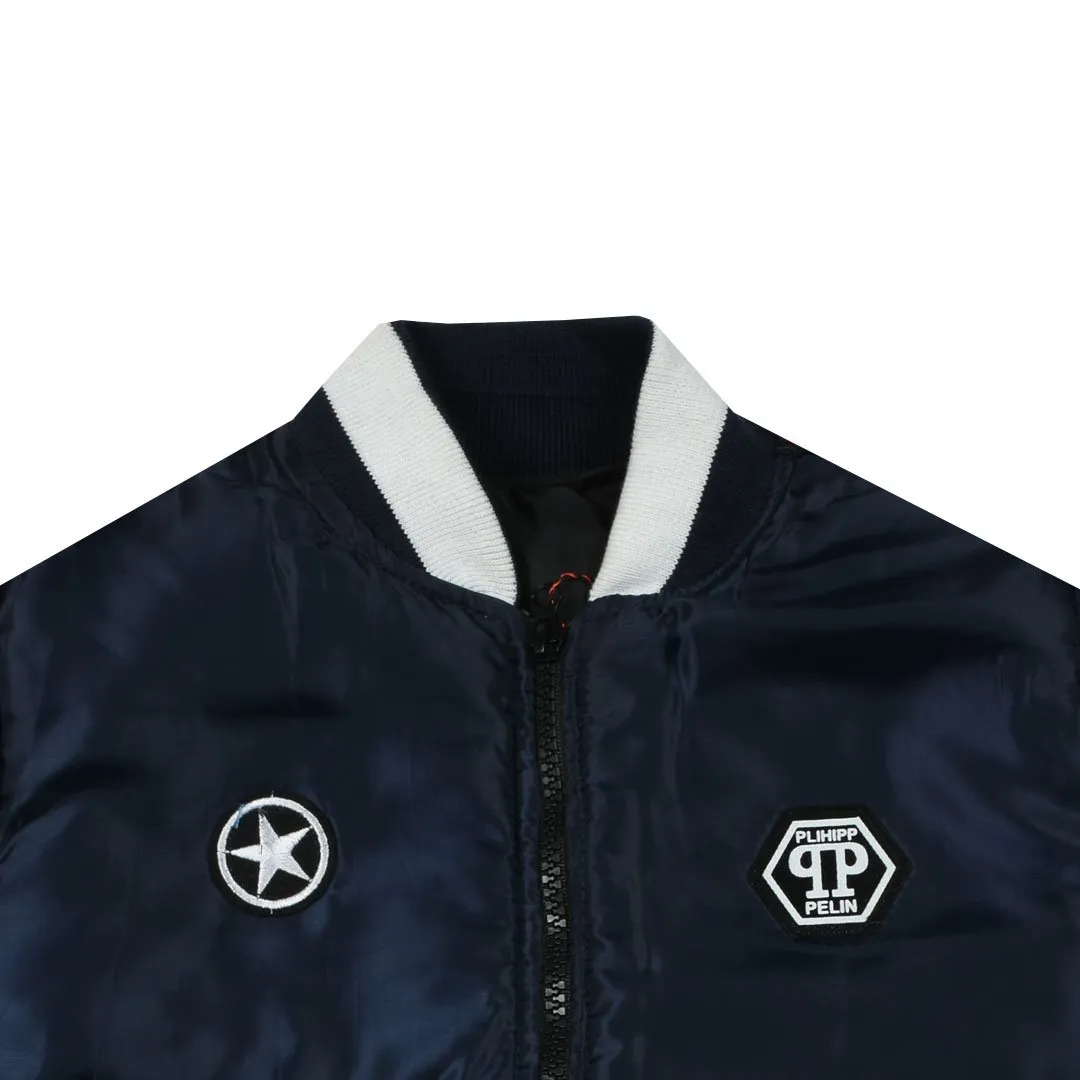 C1082 PUBG Fashin Blue Star Jacket