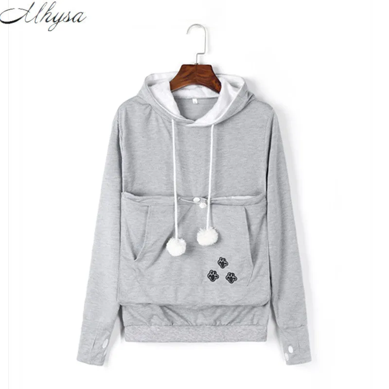 Cat Lovers Hoodies With Cuddle Pouch Dog Pet Hoodies