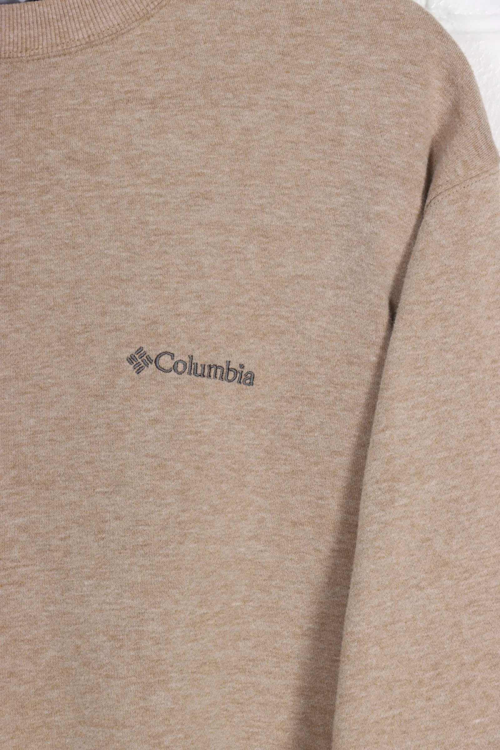 COLUMBIA Brown & Grey Embroidered Sweatshirt (M-L)