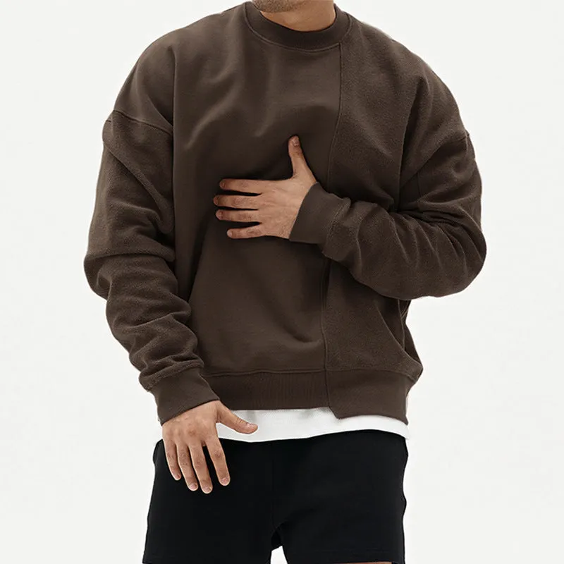 Crewneck Pullover: Loose Men's Clothing