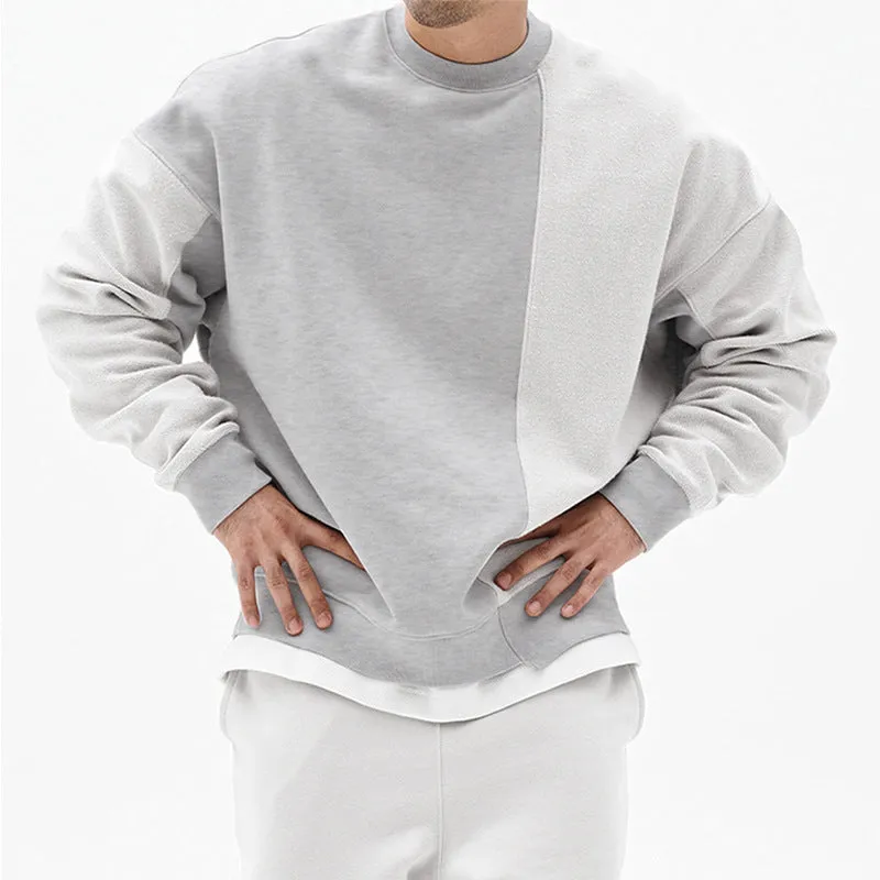 Crewneck Pullover: Loose Men's Clothing