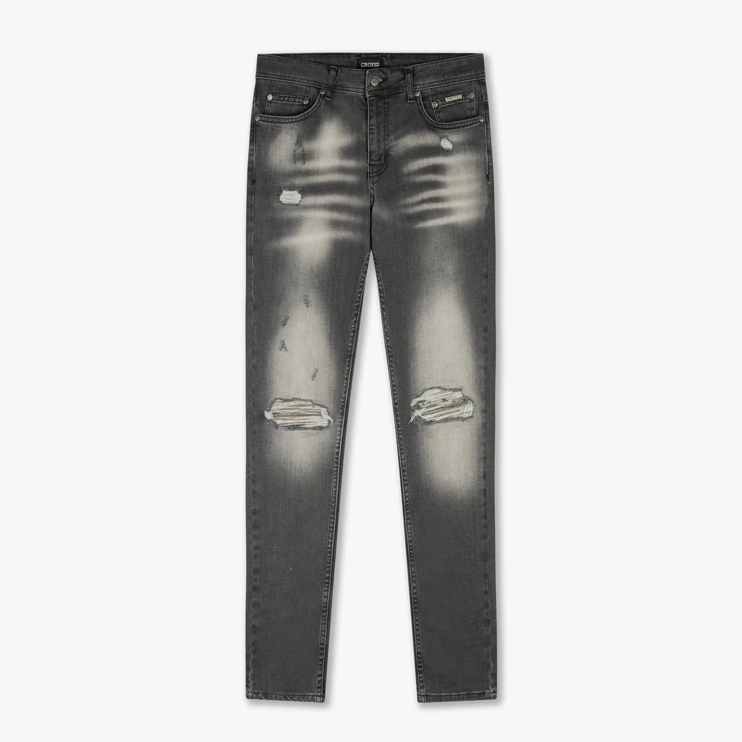 CROYEZ CH1 DISTRESSED JEANS - VINTAGE GREY