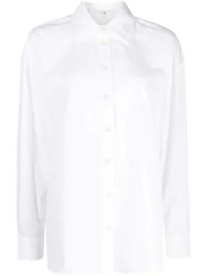 ECO SHIRTING DOUBLE COLLAR SHIRT WHT WHT