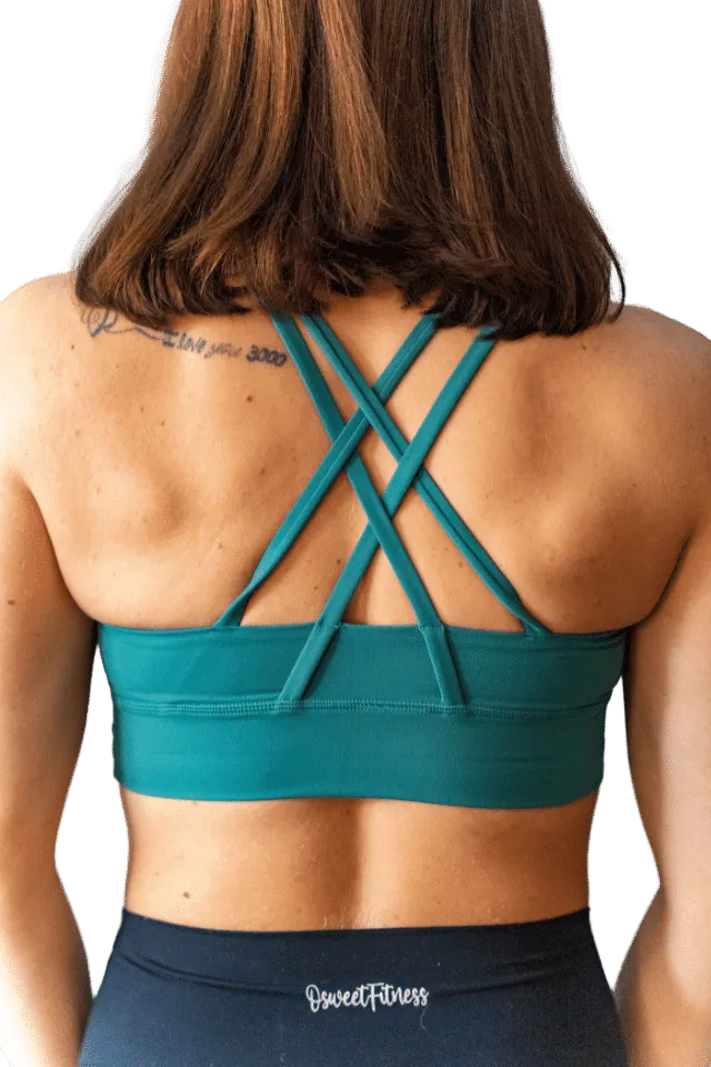 Genesis Ink Green Sports Bra