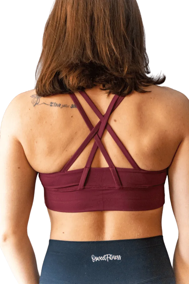 Genesis Rouge Red Sports Bra