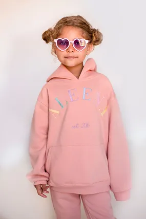 Girls Dusky Pink Est Hoodie