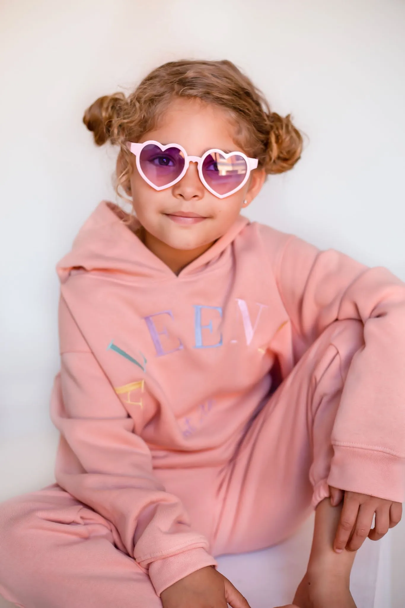 Girls Dusky Pink Est Hoodie