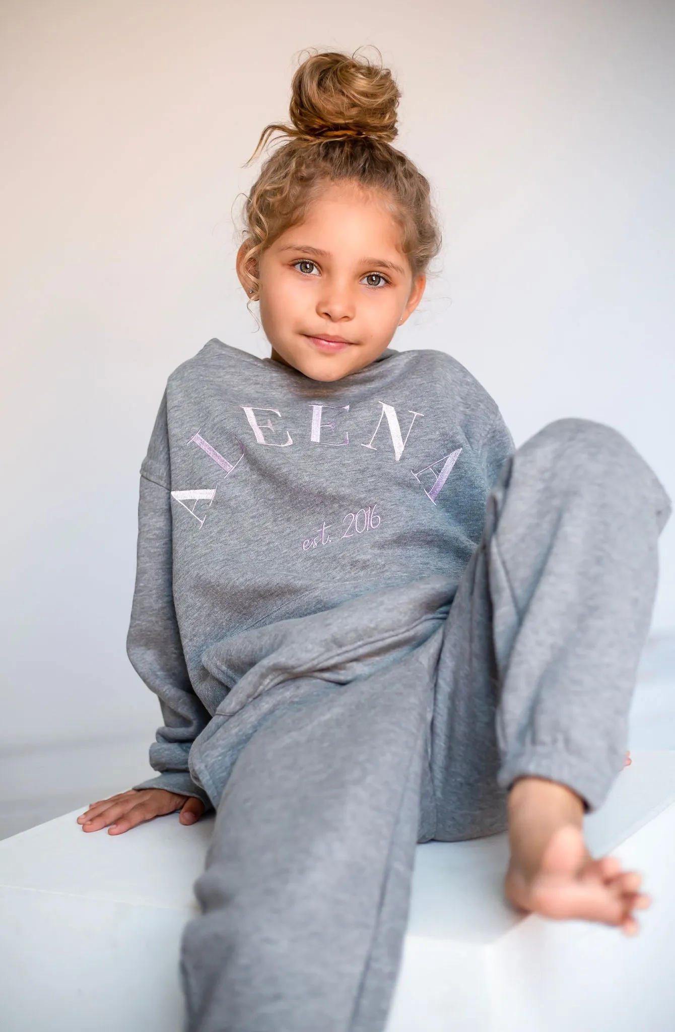 Girls Grey Est Hoodie