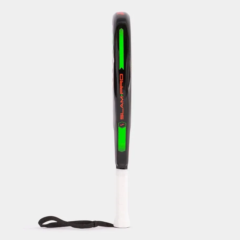 Joma Slam Pro Padel Racket - Black/Fluor Coral