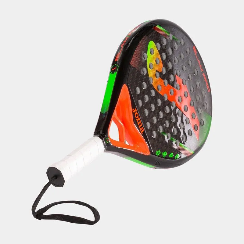 Joma Slam Pro Padel Racket - Black/Fluor Coral