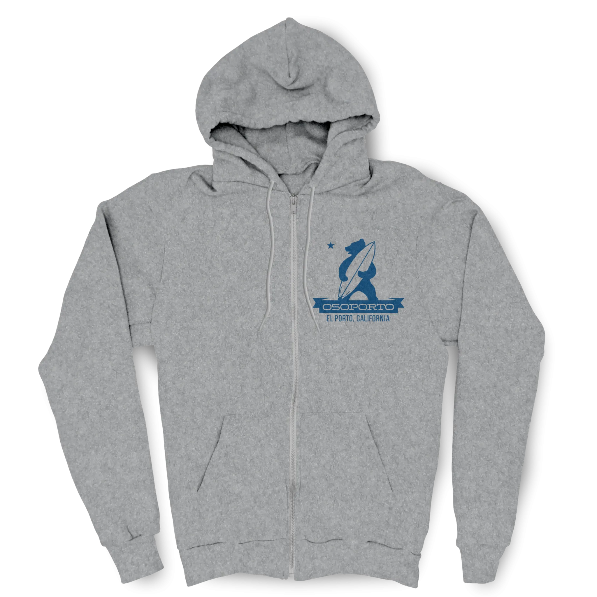 My Beach zip hoodie - gray