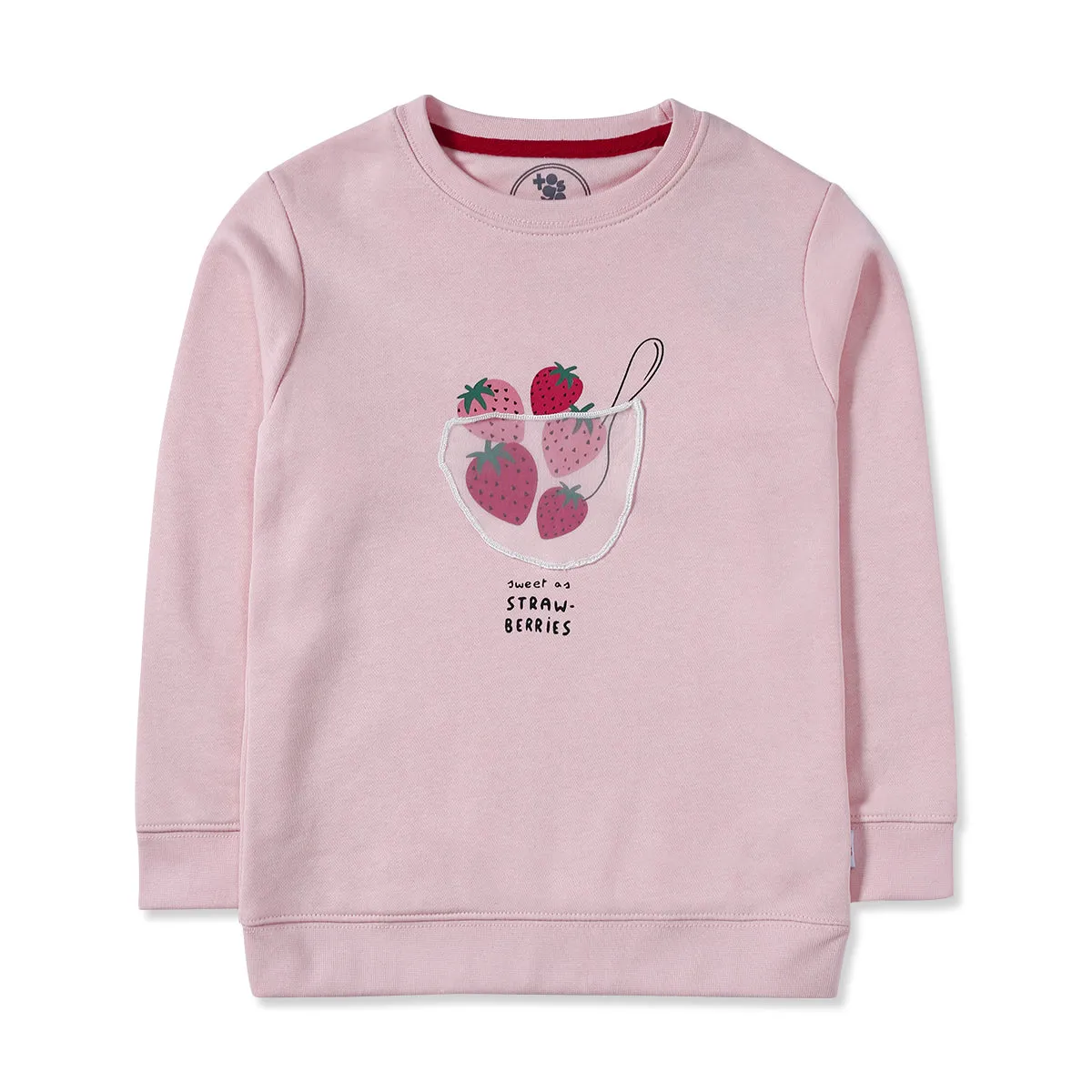 Pink Strawberries Sweatshirt