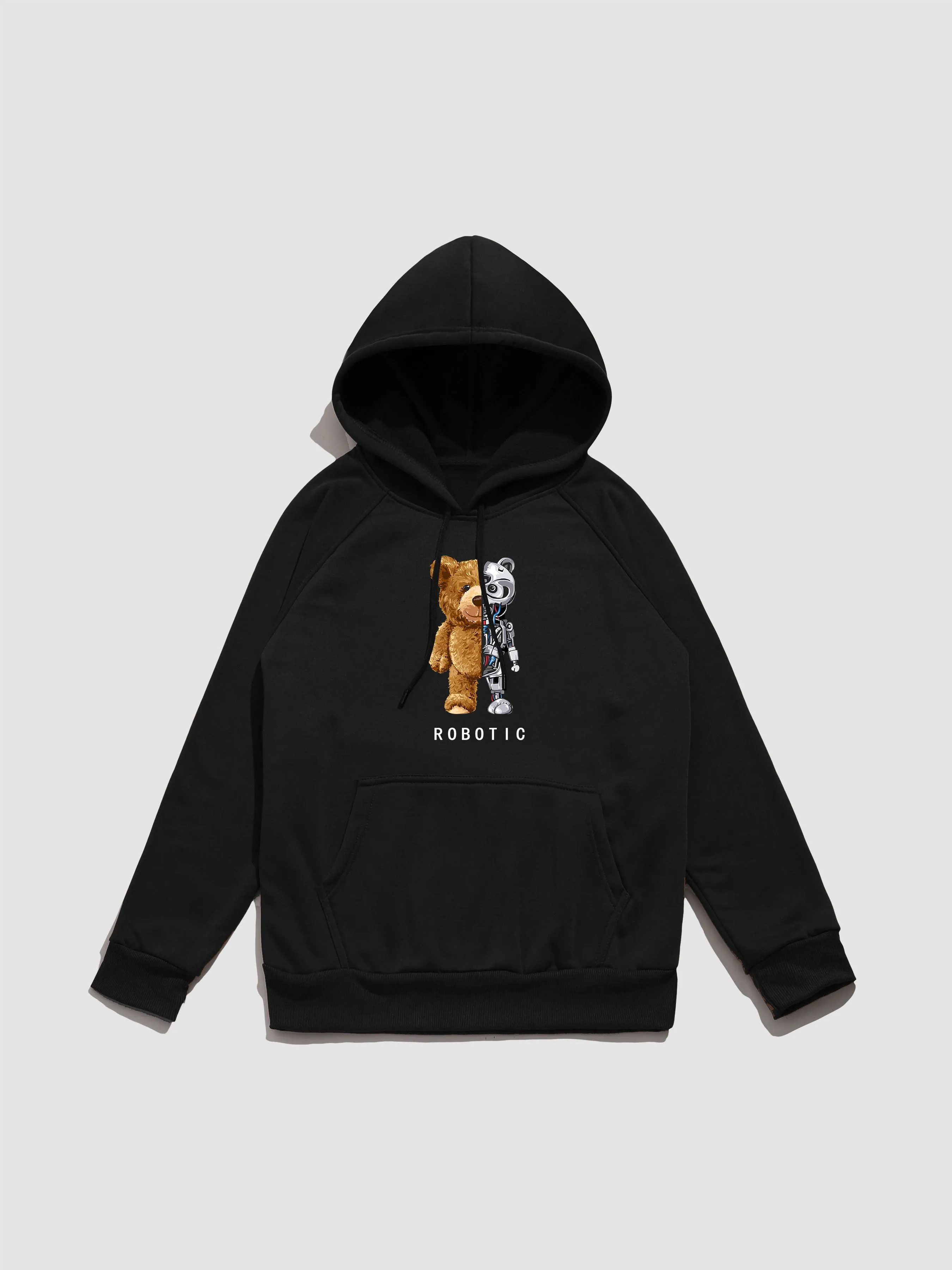 Robot Bear Graphic Hoodies