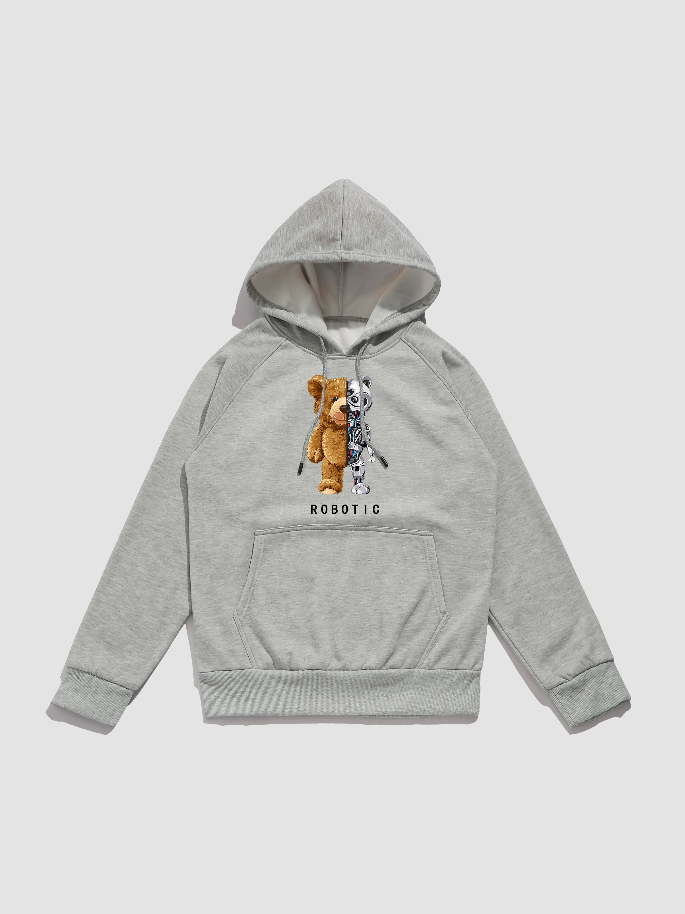 Robot Bear Graphic Hoodies