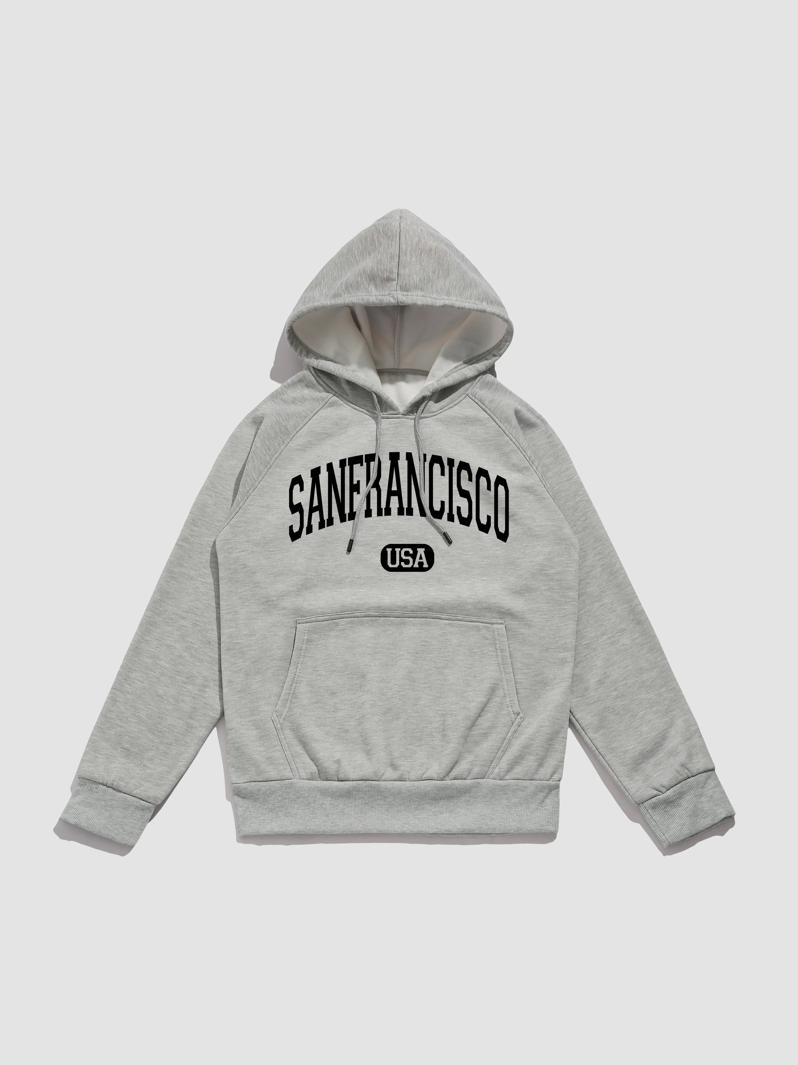 San Francisco Letter Print Hoodies