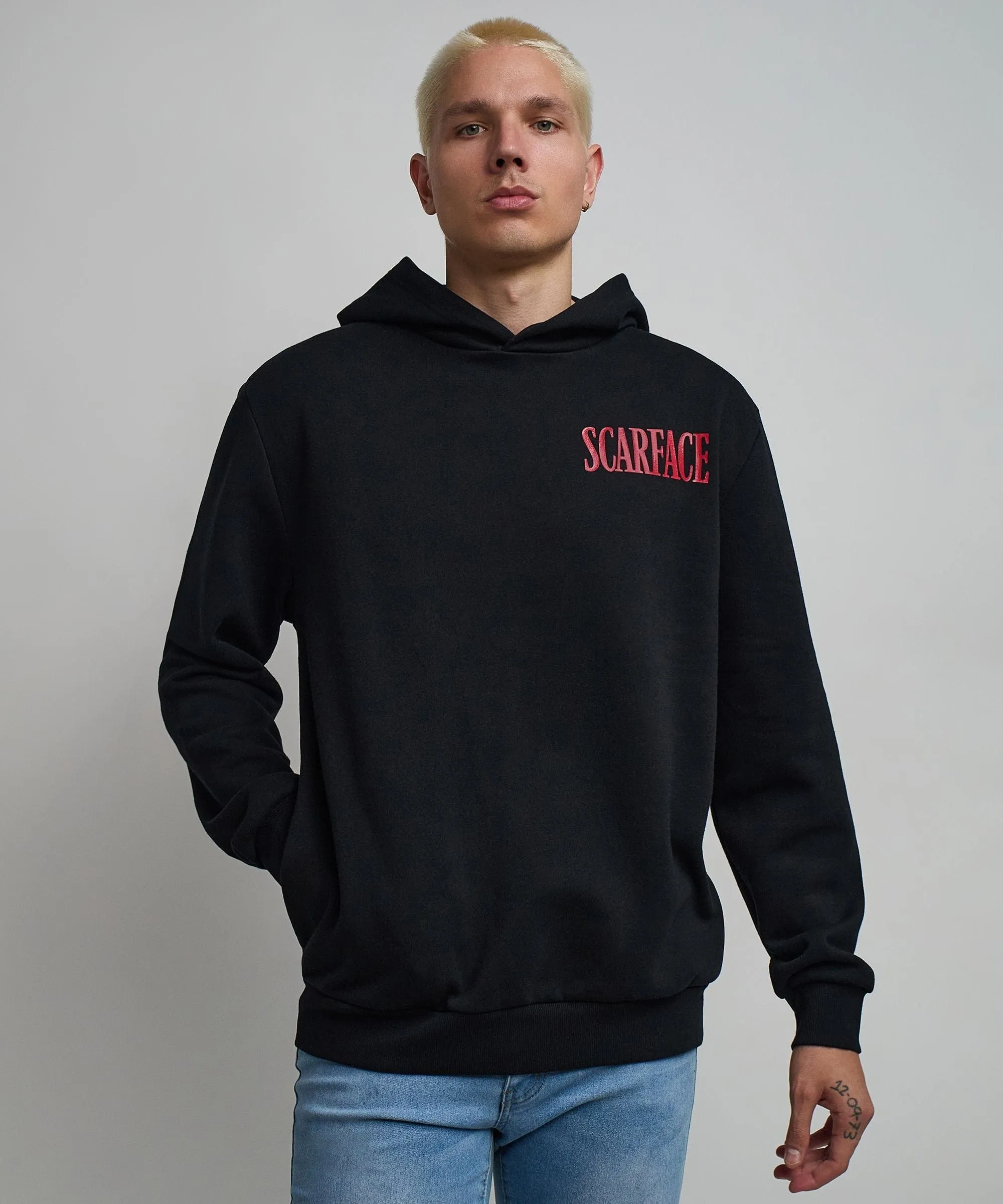 Scarface Classic Back Print Hoodie - Black