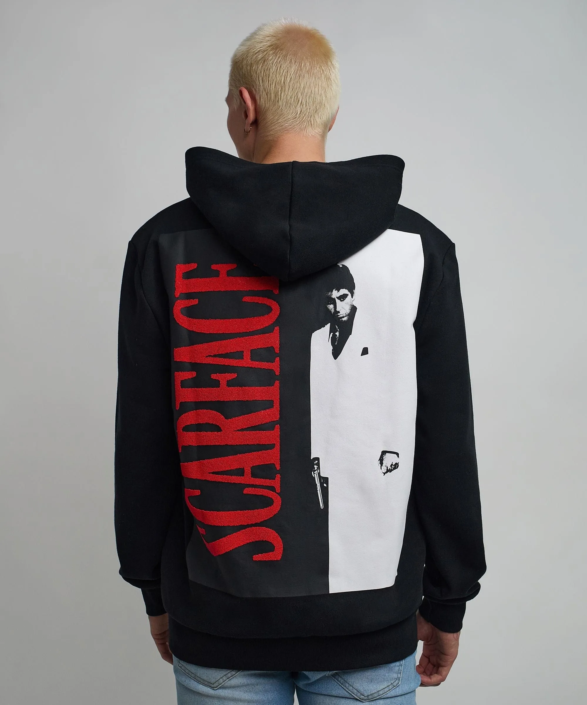 Scarface Classic Back Print Hoodie - Black