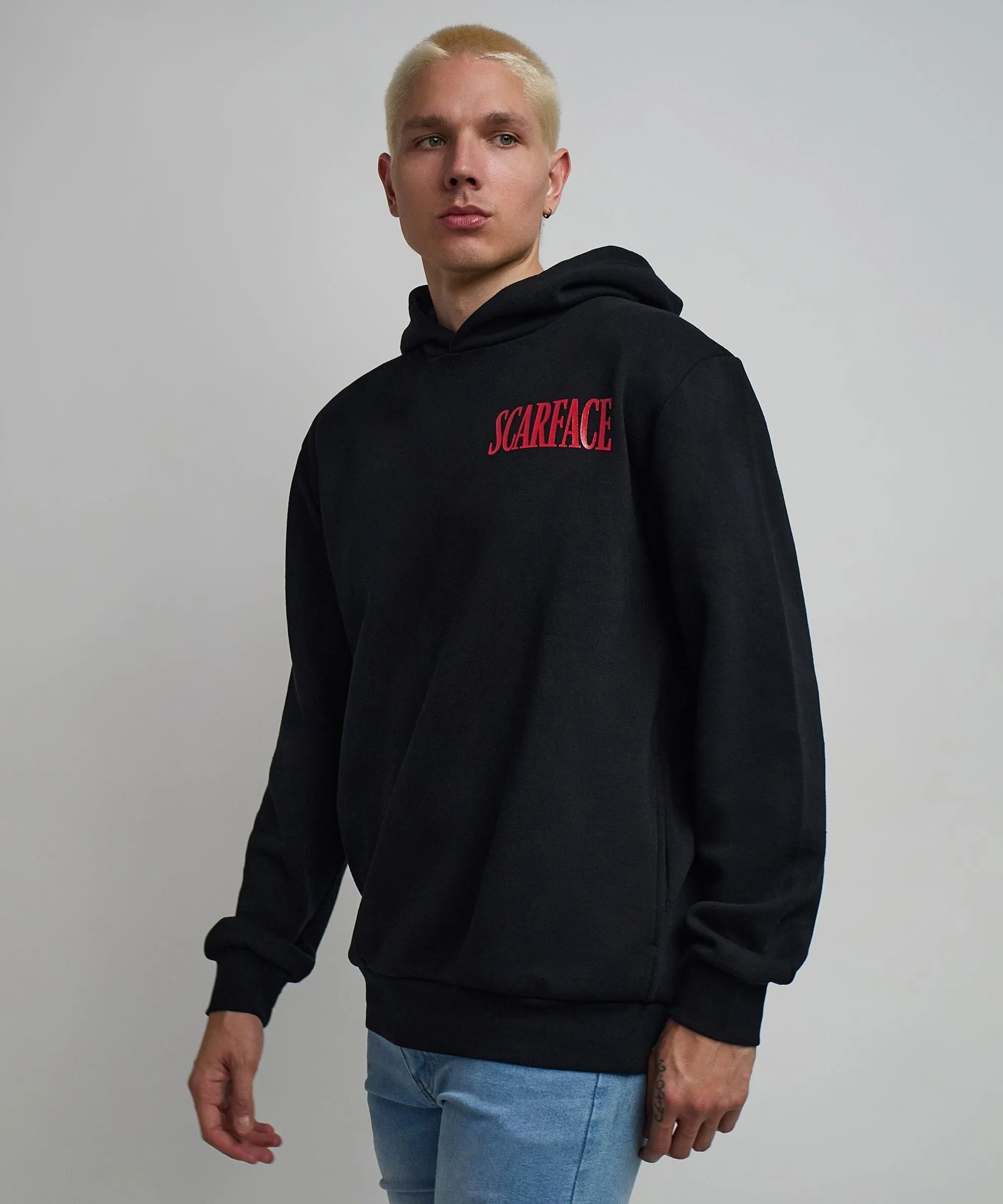 Scarface Classic Back Print Hoodie - Black