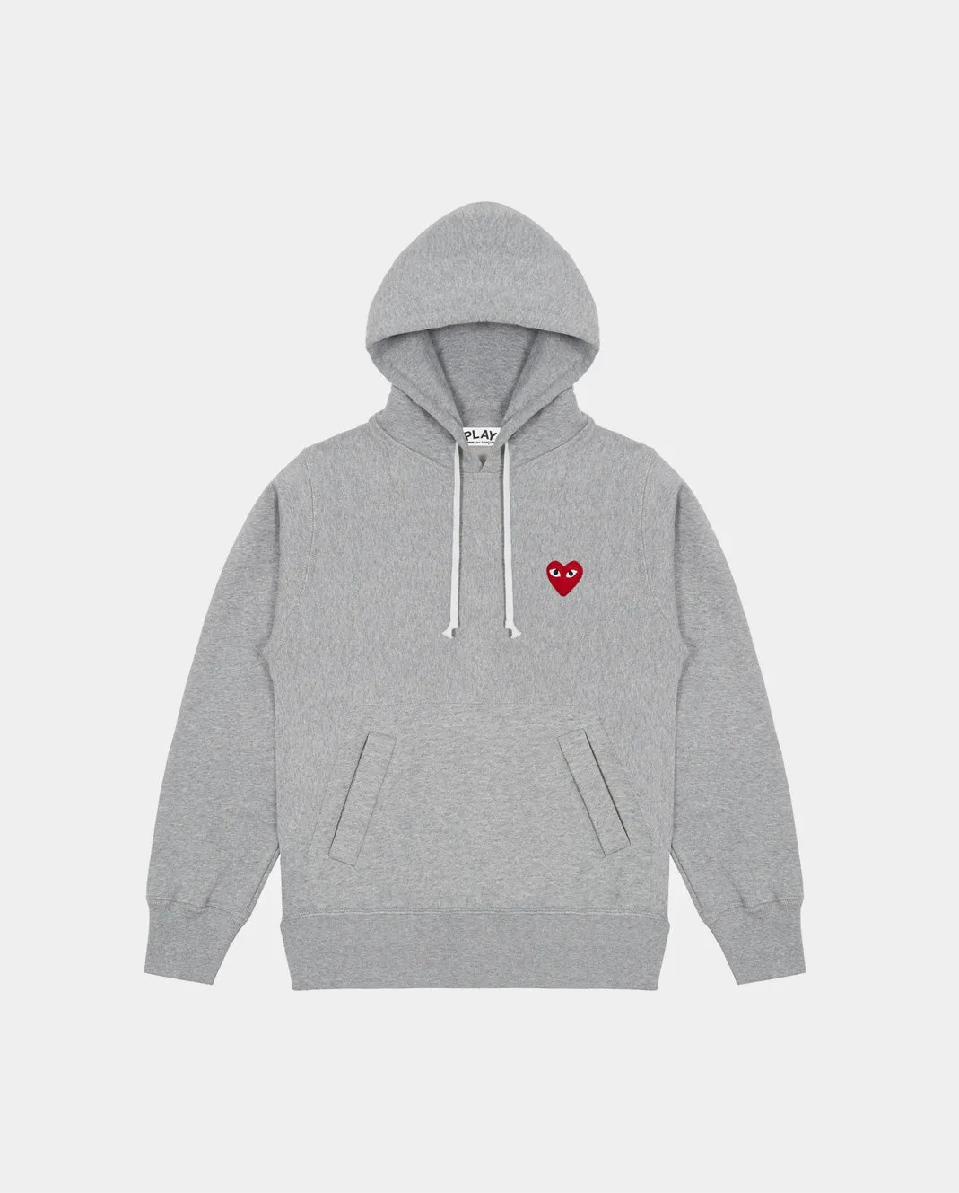 T169 RED HEART HOODIE / GREY