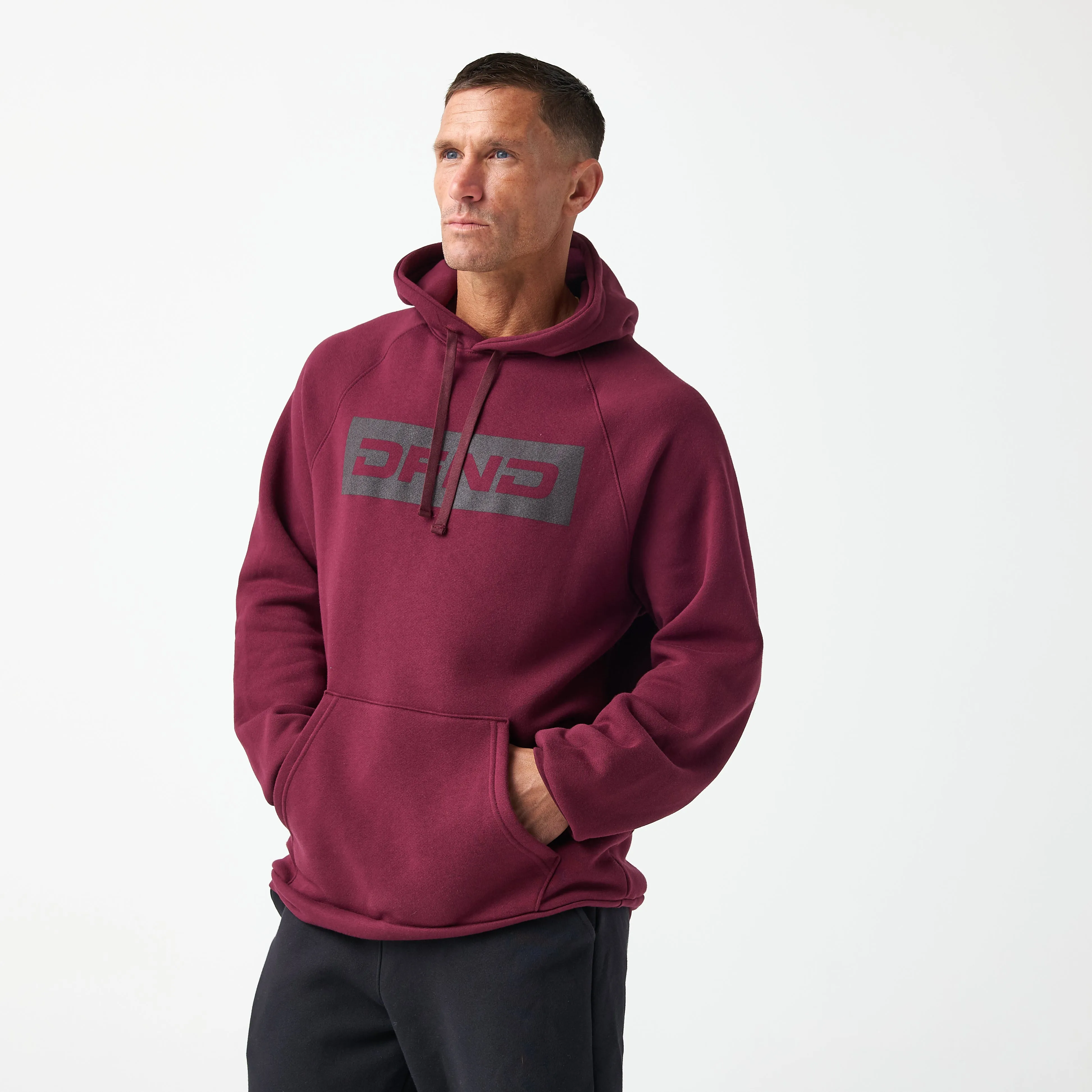 TITAN BLOCK LOGO FLEECE HOOD