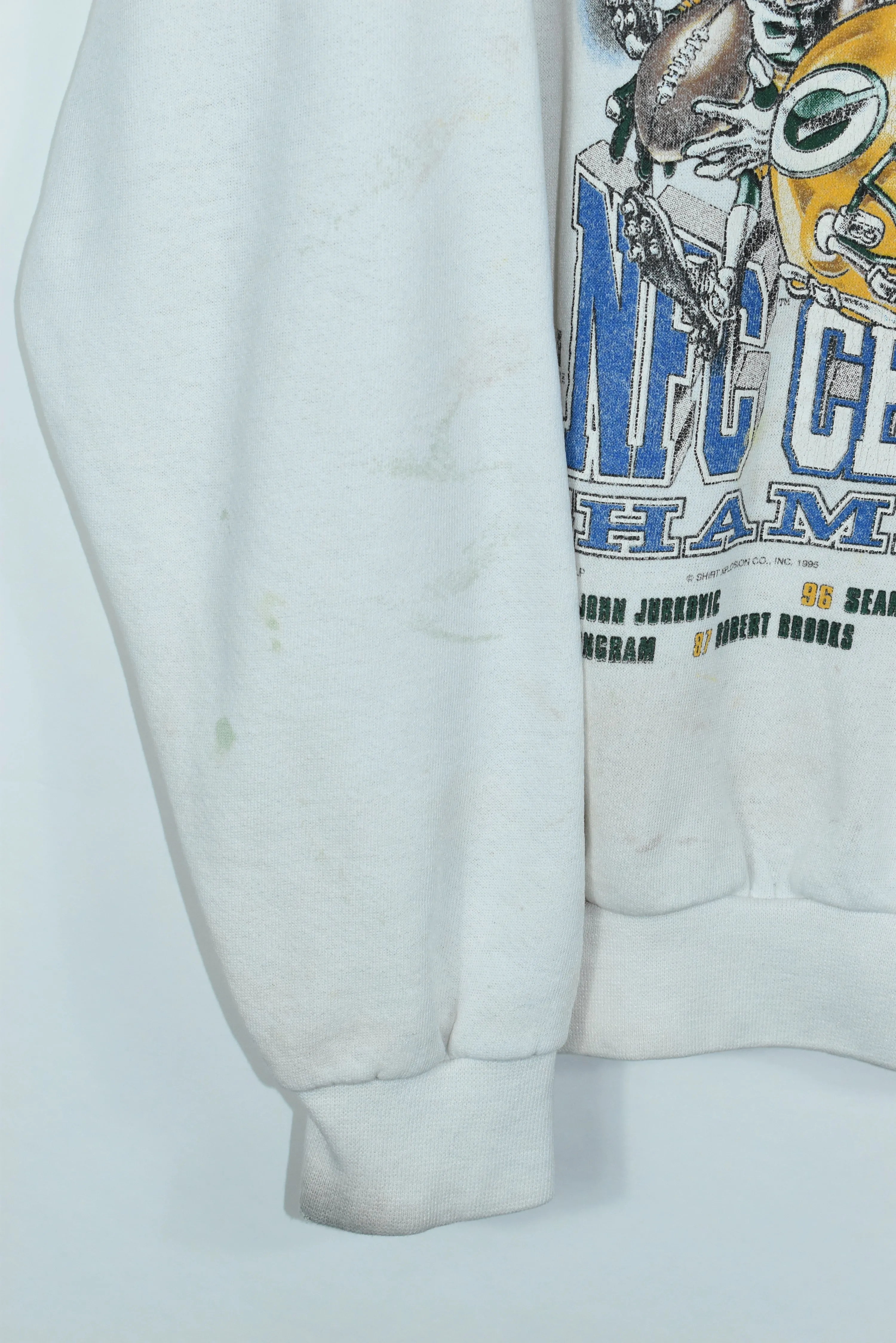 Vintage Green Bay Packers Graphic Sweatshirt Large