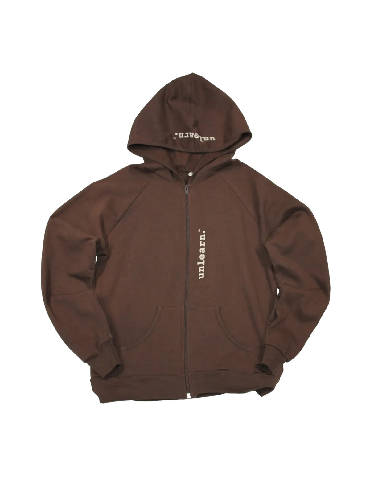 War Dove - Women's Brown Fleece Zipper Hoodie*