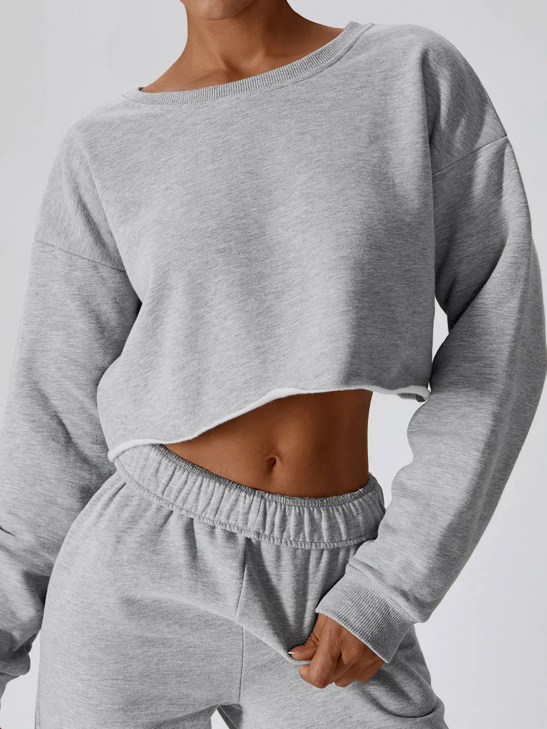 ZASUWA Female Casual Cropped Hoodies